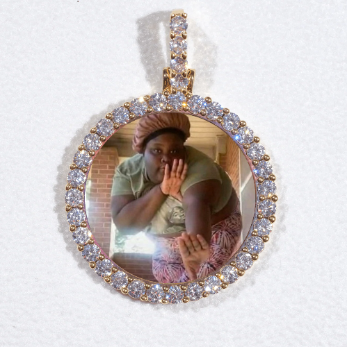 3D CIRCLE CUSTOM PICTURE PENDANT SMALL SIZE