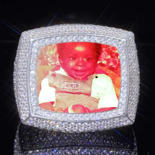 3D CUSTOM PICTURE ICED RING
