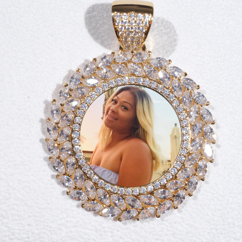 Large 3D Wheat Ear Custom Picture Pendant