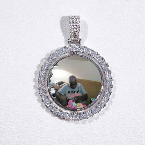 3D Spinning 2-Faced Custom Picture Pendant