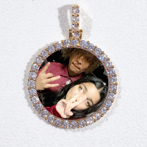 3D CIRCLE CUSTOM PICTURE PENDANT SMALL SIZE