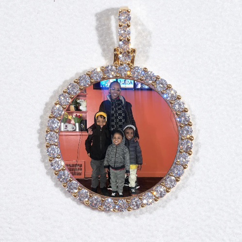3D CIRCLE CUSTOM PICTURE PENDANT SMALL SIZE