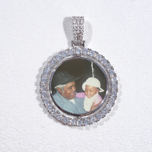 3D Spinning 2-Faced Custom Picture Pendant