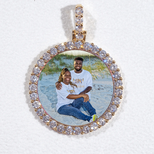 3D CIRCLE CUSTOM PICTURE PENDANT SMALL SIZE