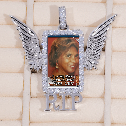 RIP WING 3D CUSTOM PICTURE PENDANT