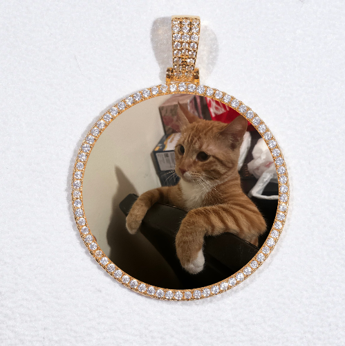 MEDIUM 3D CIRCLE CUSTOM PICTURE PENDANT