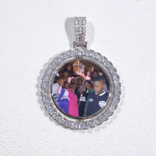 3D Spinning 2-Faced Custom Picture Pendant