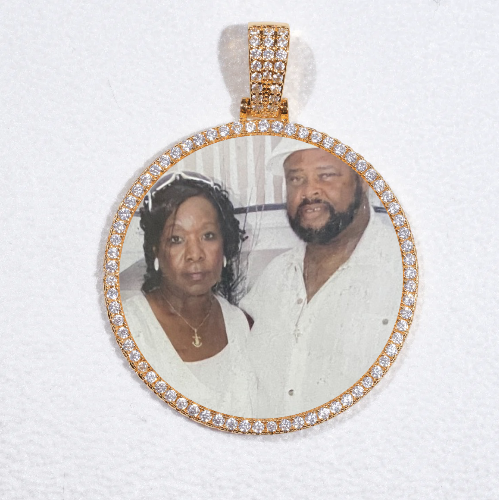 MEDIUM 3D CIRCLE CUSTOM PICTURE PENDANT