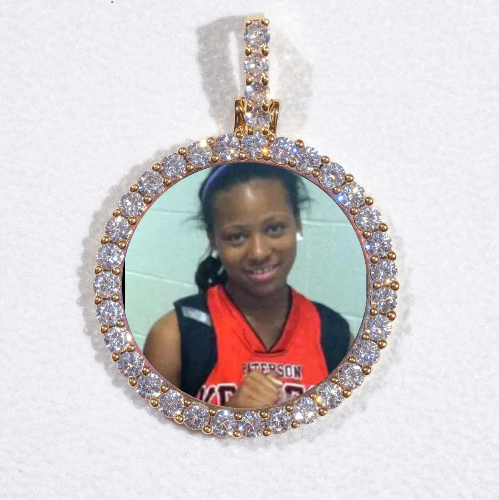 3D CIRCLE CUSTOM PICTURE PENDANT SMALL SIZE