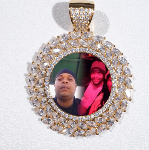 Large 3D Wheat Ear Custom Picture Pendant