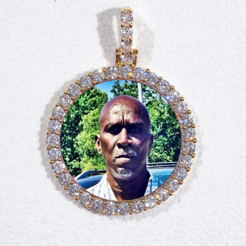 3D CIRCLE CUSTOM PICTURE PENDANT SMALL SIZE