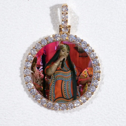3D CIRCLE CUSTOM PICTURE PENDANT SMALL SIZE
