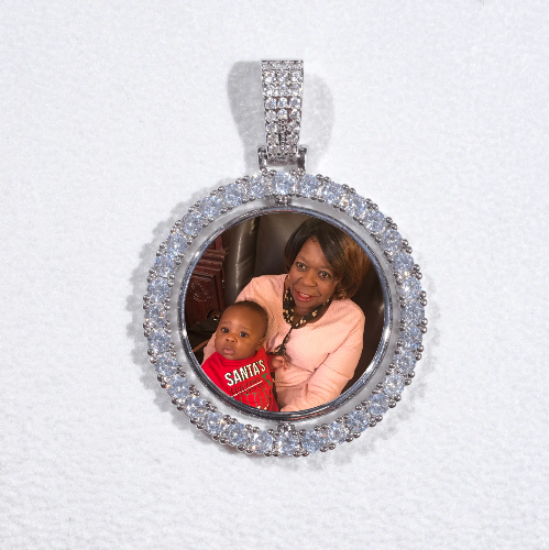 3D Spinning 2-Faced Custom Picture Pendant