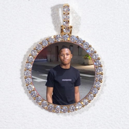 3D CIRCLE CUSTOM PICTURE PENDANT SMALL SIZE