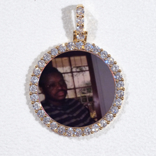 3D CIRCLE CUSTOM PICTURE PENDANT SMALL SIZE