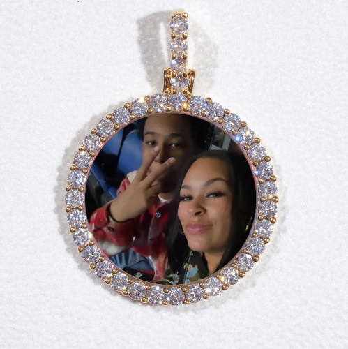 3D CIRCLE CUSTOM PICTURE PENDANT SMALL SIZE