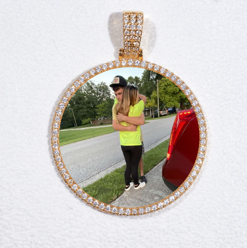 MEDIUM 3D CIRCLE CUSTOM PICTURE PENDANT