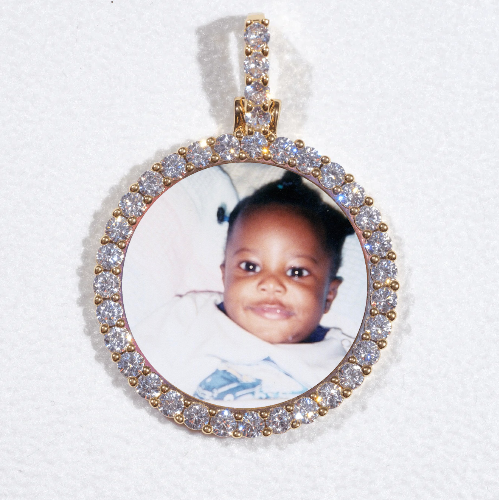 3D CIRCLE CUSTOM PICTURE PENDANT SMALL SIZE