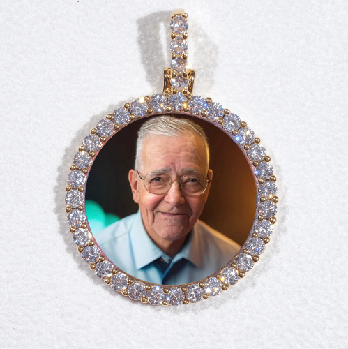 3D CIRCLE CUSTOM PICTURE PENDANT SMALL SIZE