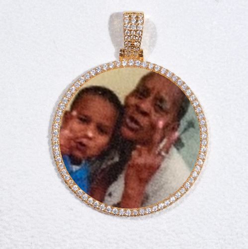 MEDIUM 3D CIRCLE CUSTOM PICTURE PENDANT
