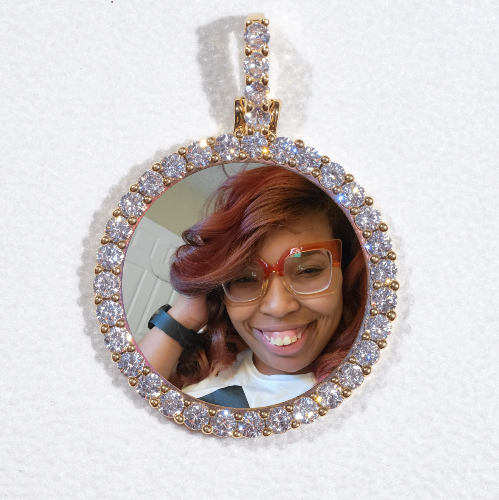 3D CIRCLE CUSTOM PICTURE PENDANT SMALL SIZE