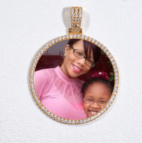 MEDIUM 3D CIRCLE CUSTOM PICTURE PENDANT