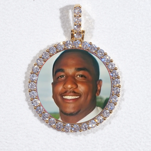 3D CIRCLE CUSTOM PICTURE PENDANT SMALL SIZE