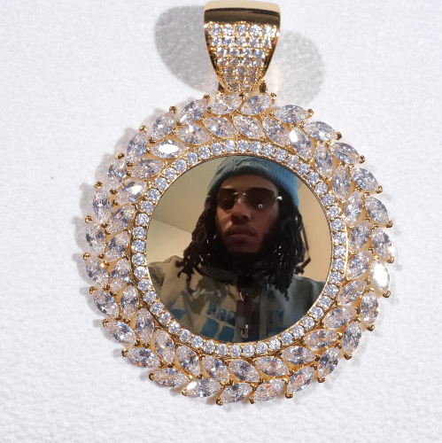 Large 3D Wheat Ear Custom Picture Pendant