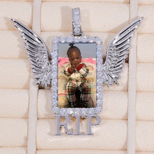 RIP WING 3D CUSTOM PICTURE PENDANT