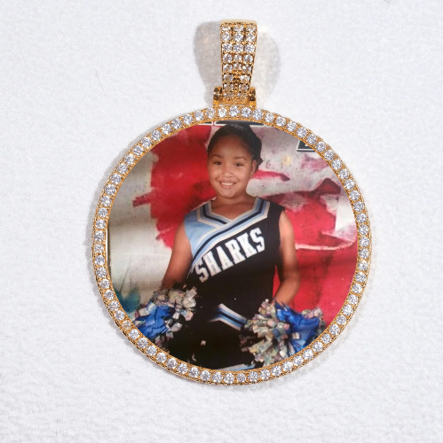 MEDIUM 3D CIRCLE CUSTOM PICTURE PENDANT