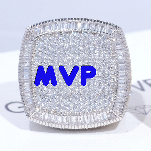CUSTOM LETTER 3D ICED RING