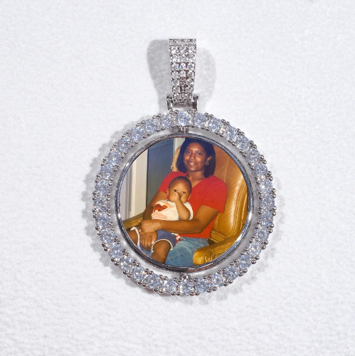 3D Spinning 2-Faced Custom Picture Pendant