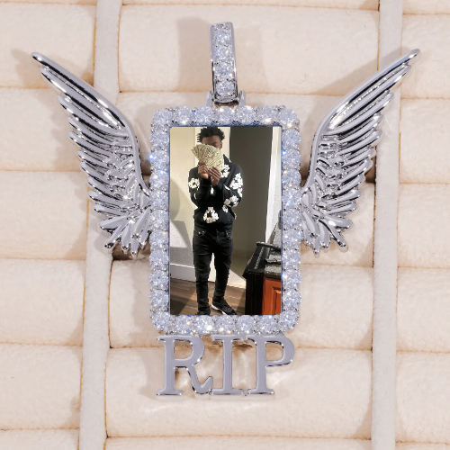 RIP WING 3D CUSTOM PICTURE PENDANT