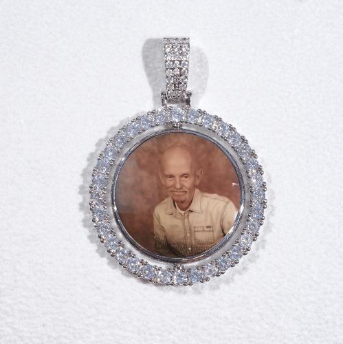 3D Spinning 2-Faced Custom Picture Pendant