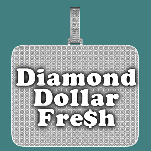 CUSTOM LETTER NECKLACE 3D BIG SQUARE