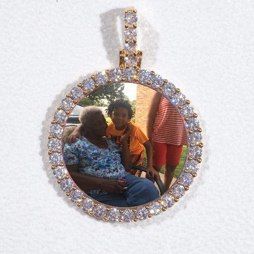 3D CIRCLE CUSTOM PICTURE PENDANT SMALL SIZE