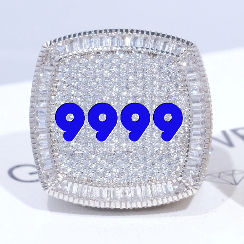 CUSTOM LETTER 3D ICED RING