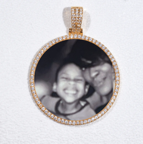 MEDIUM 3D CIRCLE CUSTOM PICTURE PENDANT