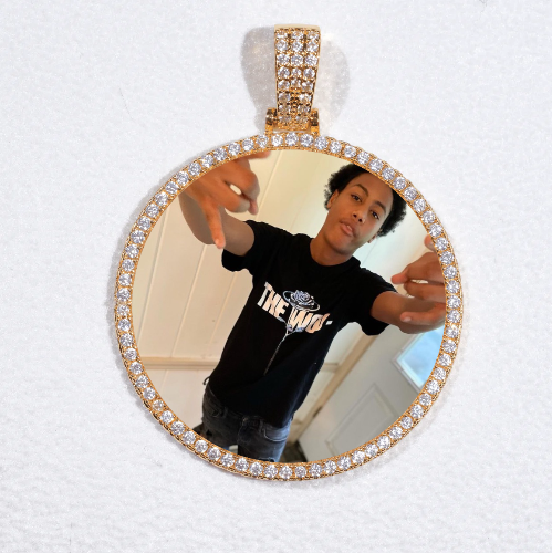 MEDIUM 3D CIRCLE CUSTOM PICTURE PENDANT