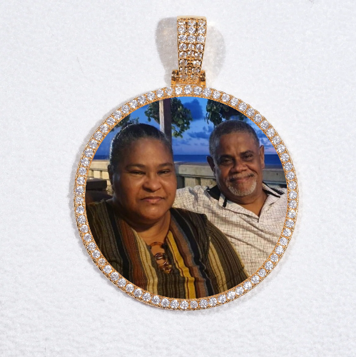 MEDIUM 3D CIRCLE CUSTOM PICTURE PENDANT