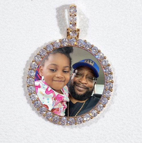 3D CIRCLE CUSTOM PICTURE PENDANT SMALL SIZE