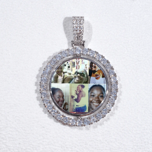 3D Spinning 2-Faced Custom Picture Pendant