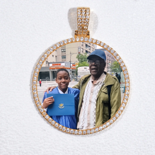MEDIUM 3D CIRCLE CUSTOM PICTURE PENDANT