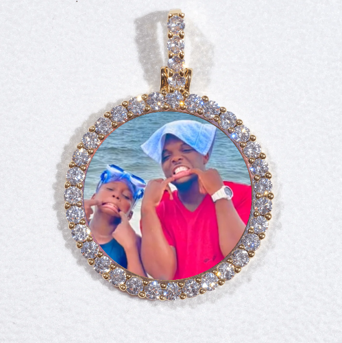 3D CIRCLE CUSTOM PICTURE PENDANT SMALL SIZE