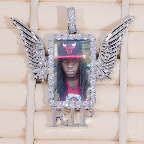 RIP WING 3D CUSTOM PICTURE PENDANT
