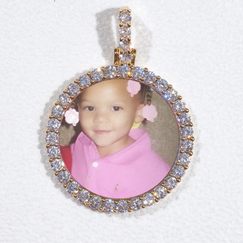 3D CIRCLE CUSTOM PICTURE PENDANT SMALL SIZE