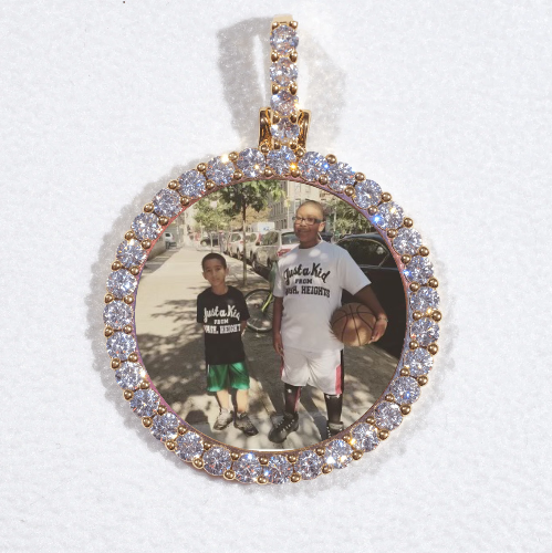 3D CIRCLE CUSTOM PICTURE PENDANT SMALL SIZE