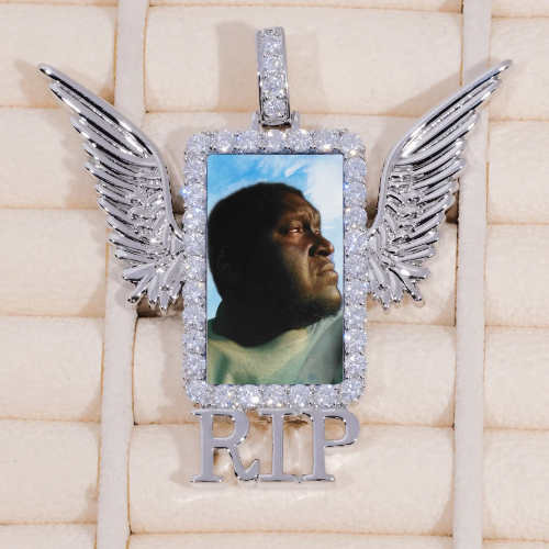 RIP WING 3D CUSTOM PICTURE PENDANT