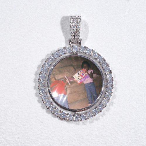 3D Spinning 2-Faced Custom Picture Pendant