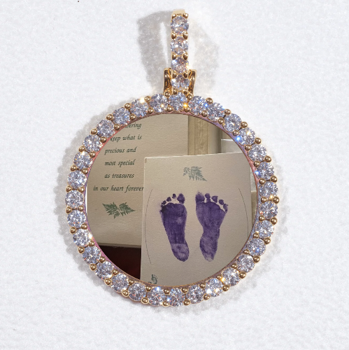 3D CIRCLE CUSTOM PICTURE PENDANT SMALL SIZE